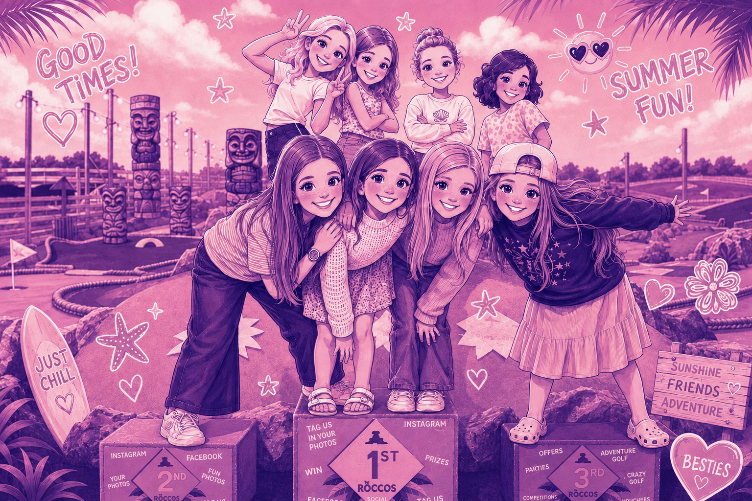 Emilie-Mai and her friends